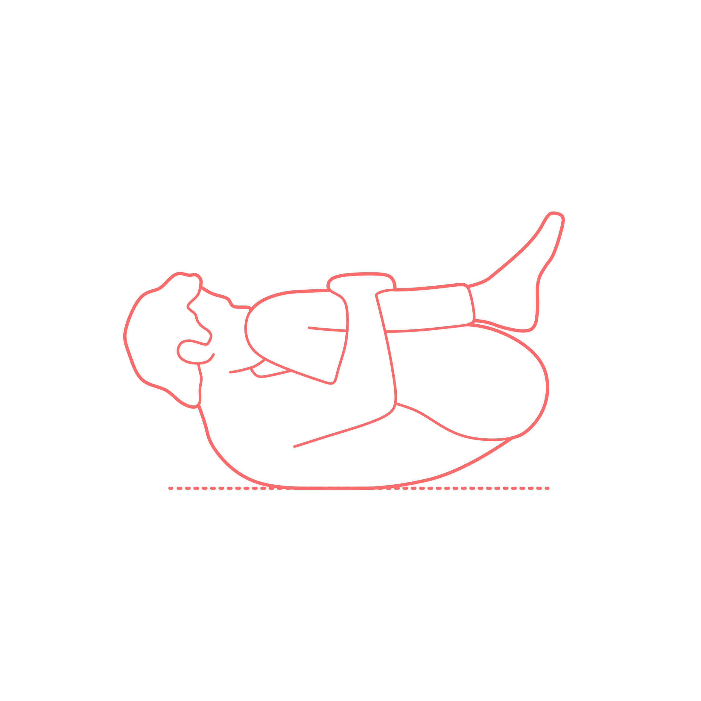 Humans Yoga Poses Wind Relieving Pose Outline Svg Vector Free Vectors